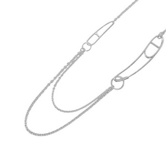Hermes Necklace Chaine d'Ancre Punk SV925 Silver HERMES - Picture 1 of 13